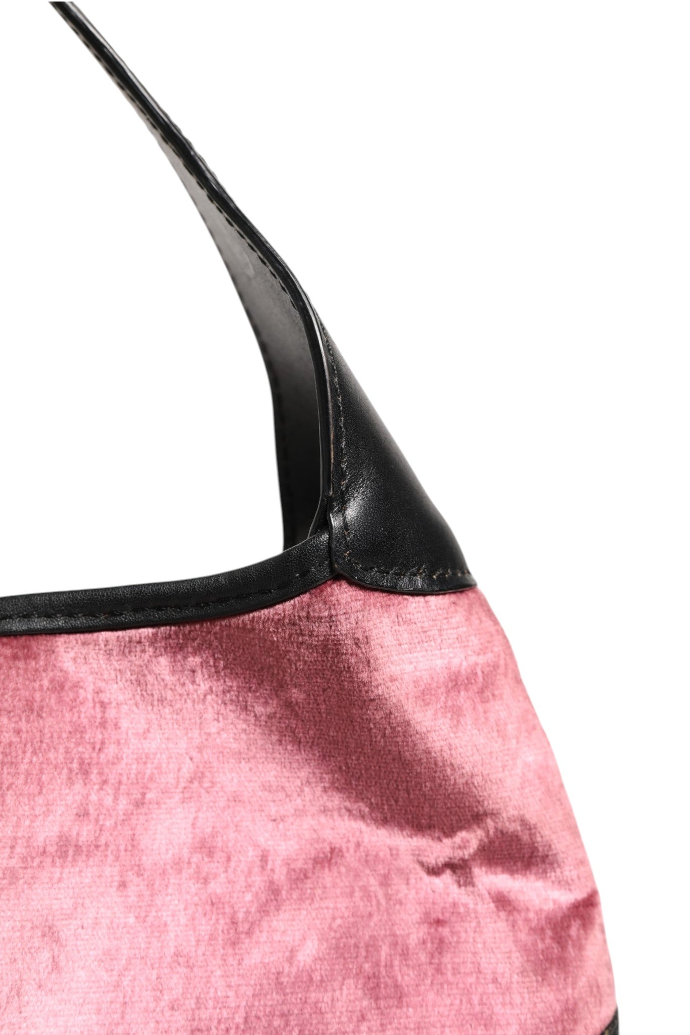Gucci Jackie Schultertasche aus pinkem Samt und schwarzem Leder