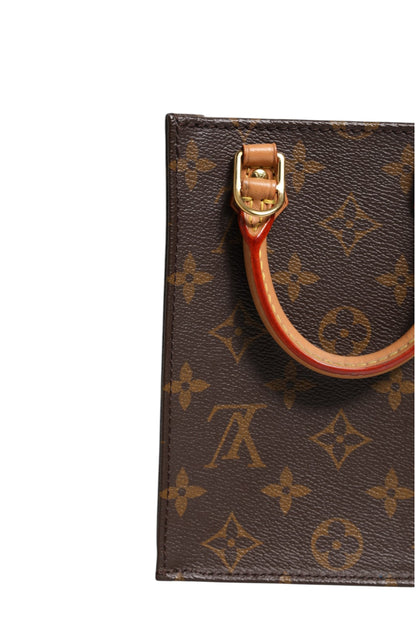 Louis Vuitton Monogram Canvas Petit Sac Plat Tasche