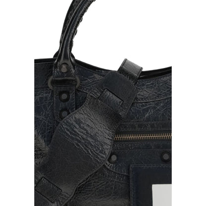 Balenciaga Schwarze Lammleder Schultertasche Ovis Aries Aries