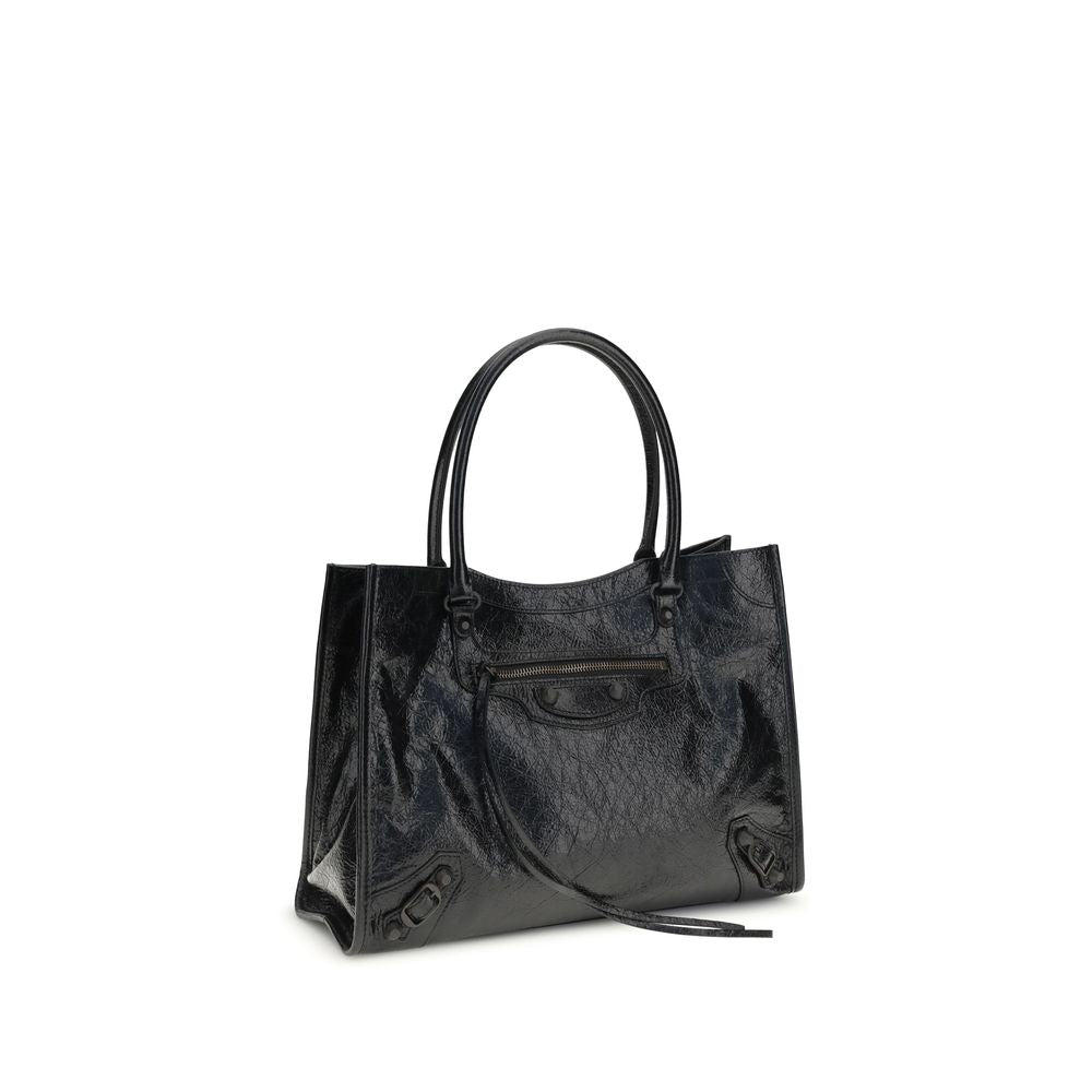 Balenciaga Le City Small Schwarze Lammleder-Tasche