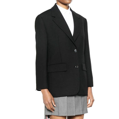 Prada Schwarzer Blazer aus reiner Schurwolle