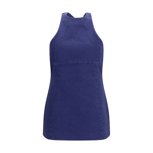 Miu Miu Blaues Baumwoll-Freizeitkleid