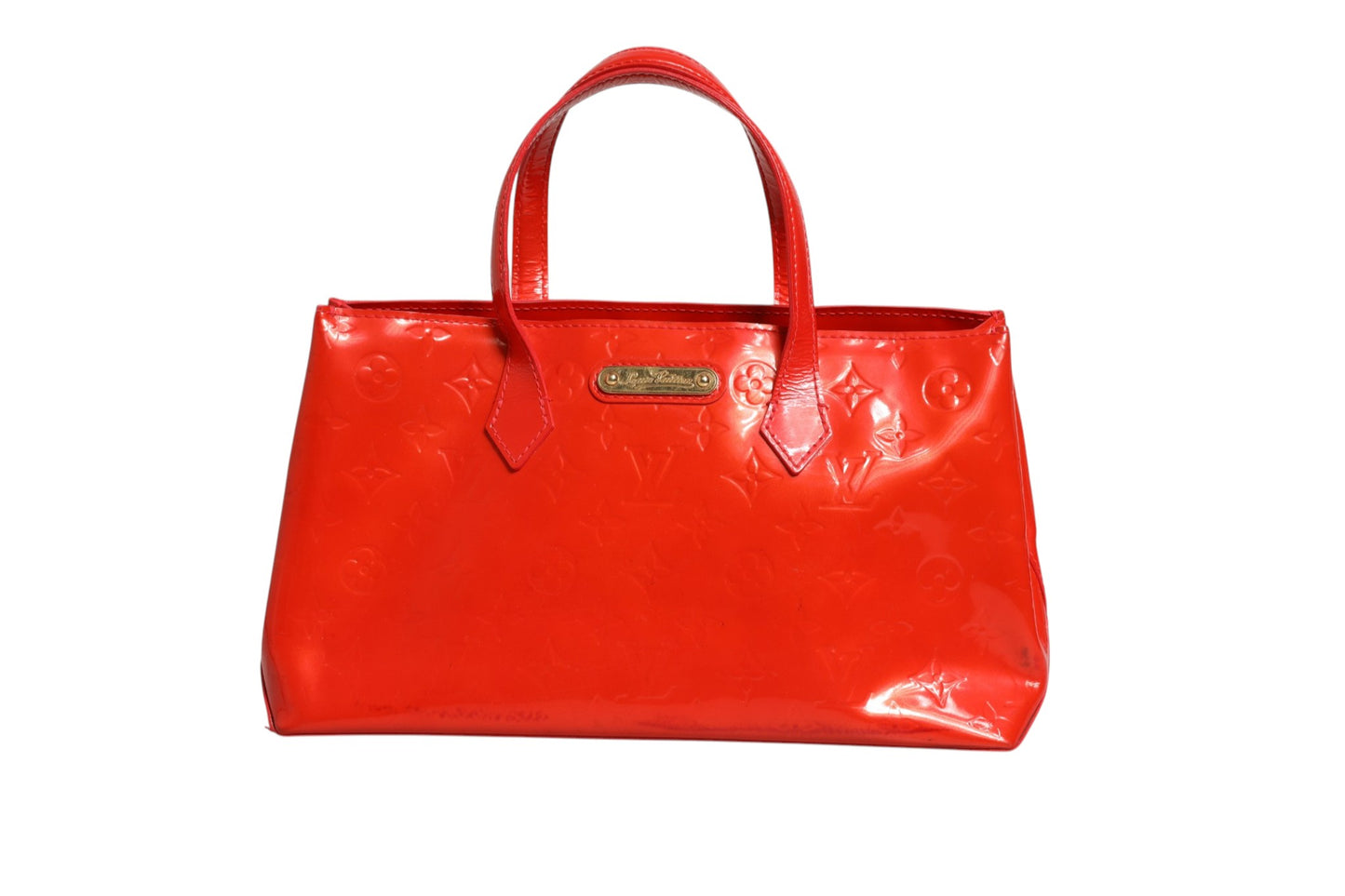 Louis Vuitton Rote Monogram Vernis Wilshire PM Tasche