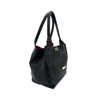 Baldinini Trend Schwarze Cow Damen Umhängetasche