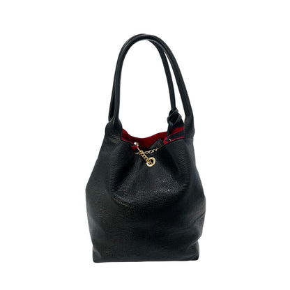 Baldinini Trend Schwarze Cow Damen Umhängetasche