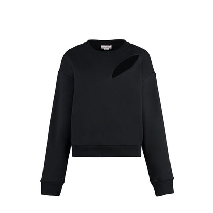 Alexander McQueen Schwarzer Baumwoll-Sweatshirt