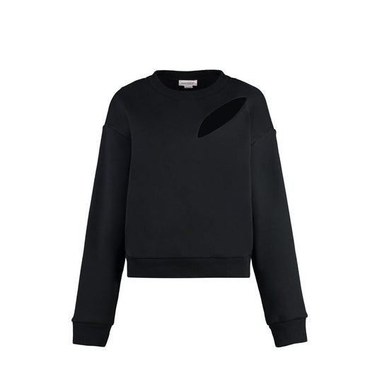 Alexander McQueen Schwarzer Baumwoll-Sweatshirt