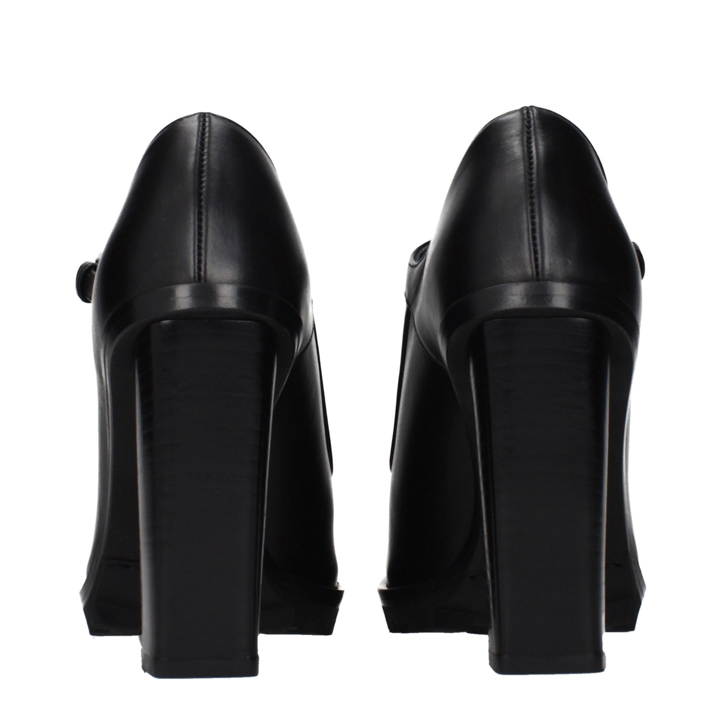 Max Mara Schwarze Leder Pumps mit hohem Absatz