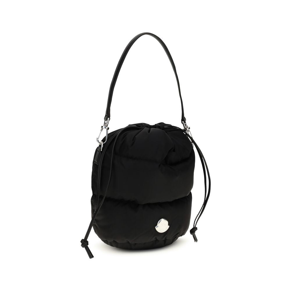 Moncler Schwarze Beuteltasche aus Polyamid