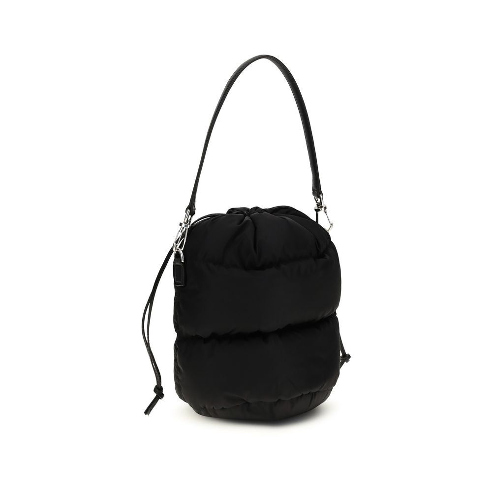 Moncler Schwarze Beuteltasche aus Polyamid