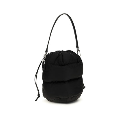 Moncler Schwarze Beuteltasche aus Polyamid