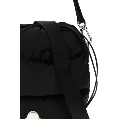 Moncler Schwarze Beuteltasche aus Polyamid