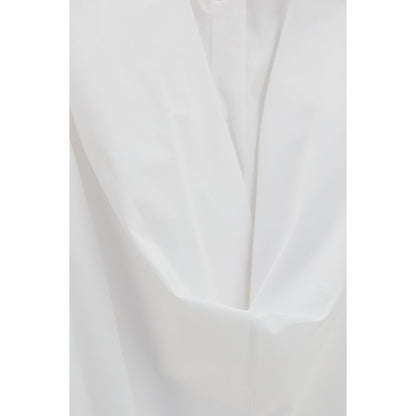 Balenciaga Weißes Baumwoll-Freizeitkleid