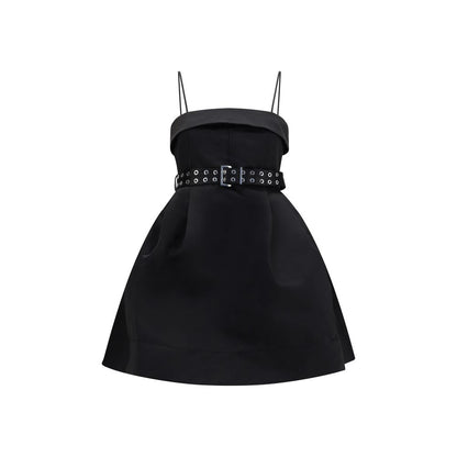 Ganni Schwarzes Freizeitkleid aus Polyester
