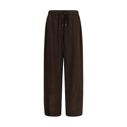 Ganni Braune Hose aus Acetat