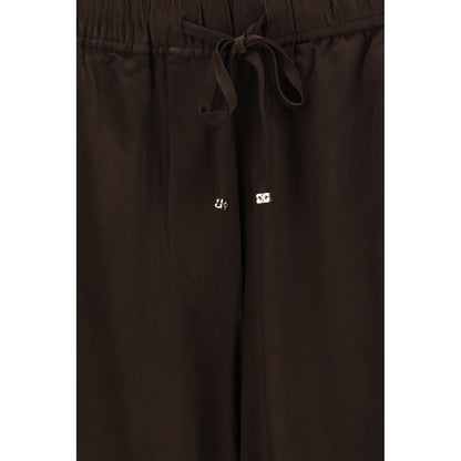 Ganni Braune Hose aus Acetat
