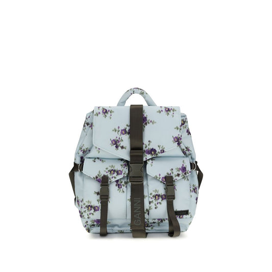 Ganni Blauer Rucksack aus Polyester