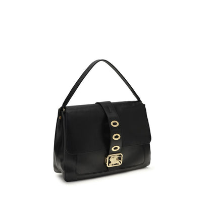Burberry Schwarze Lammleder Handtasche Ovis Aries Aries