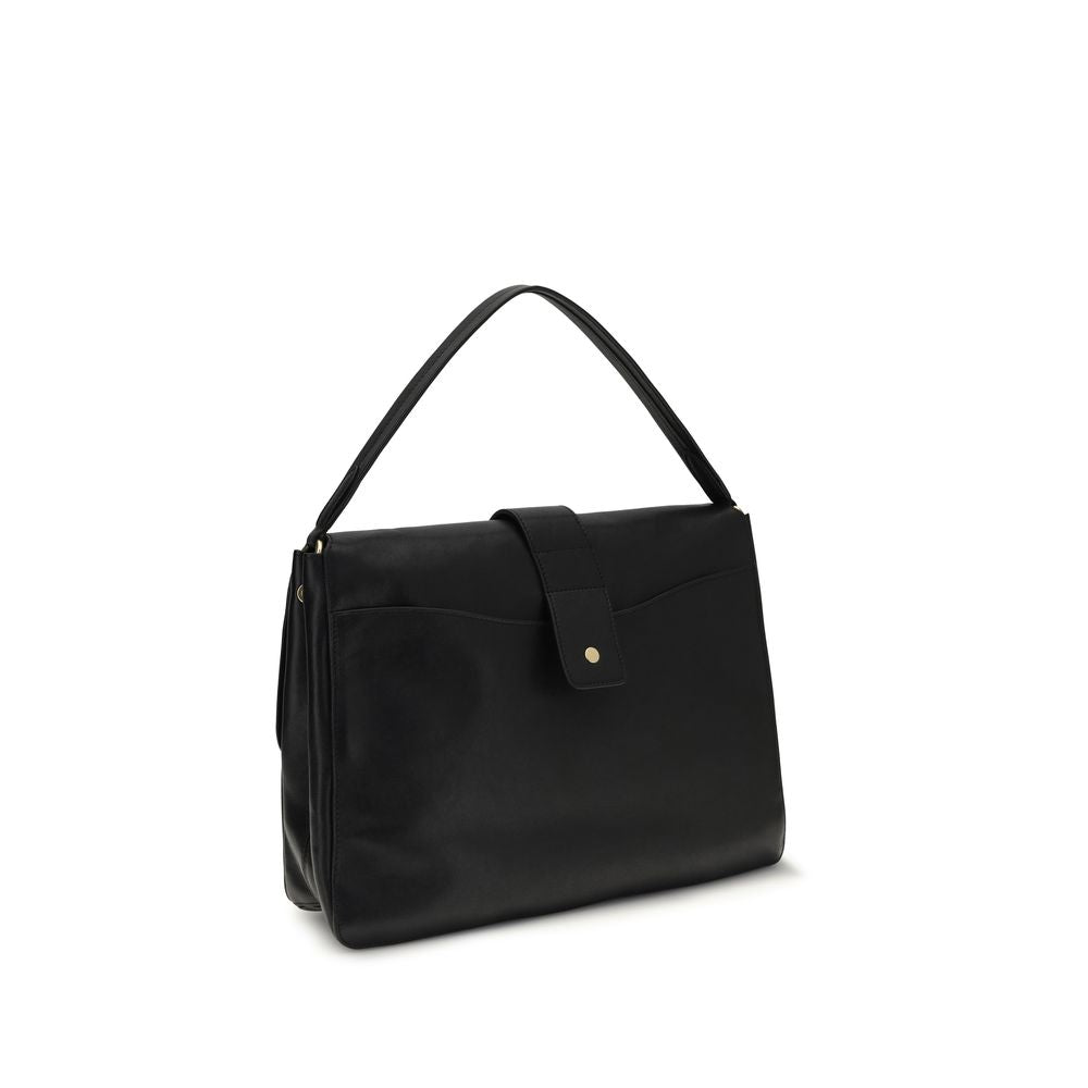 Burberry Schwarze Lammleder Handtasche Ovis Aries Aries