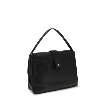 Burberry Schwarze Lammleder Handtasche Ovis Aries Aries