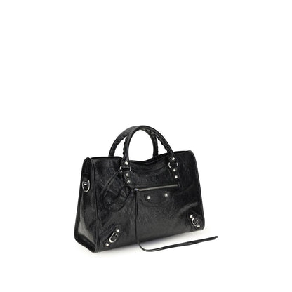 Balenciaga Schwarze Lammleder Schultertasche Ovis Aries Aries