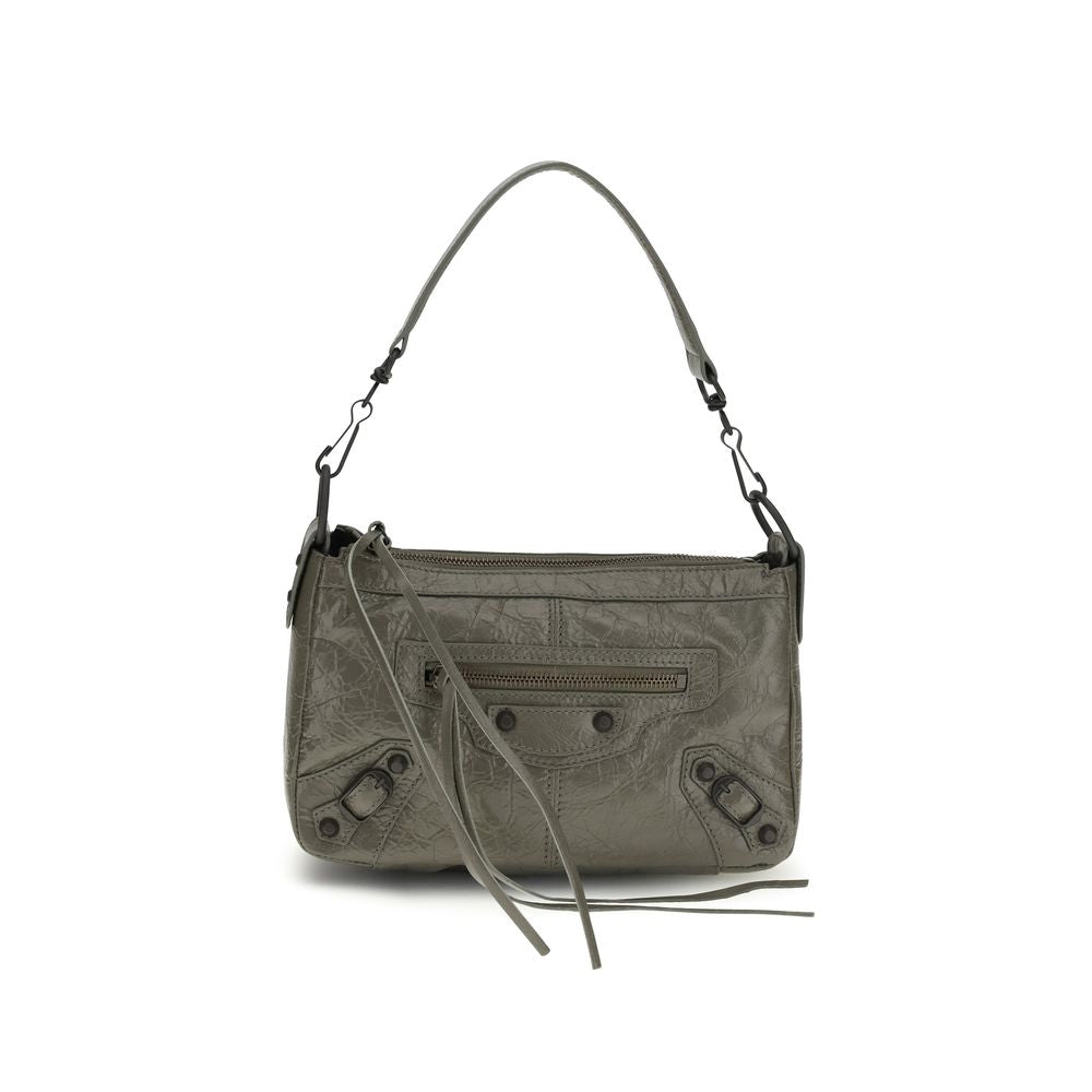 Balenciaga Schultertasche aus zweifarbigem Kalbsleder Bos Taurus