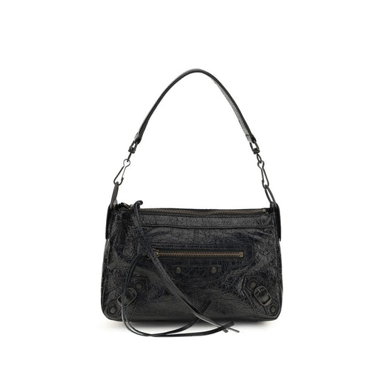 Balenciaga Schwarze Lammleder Schultertasche Ovis Aries Aries