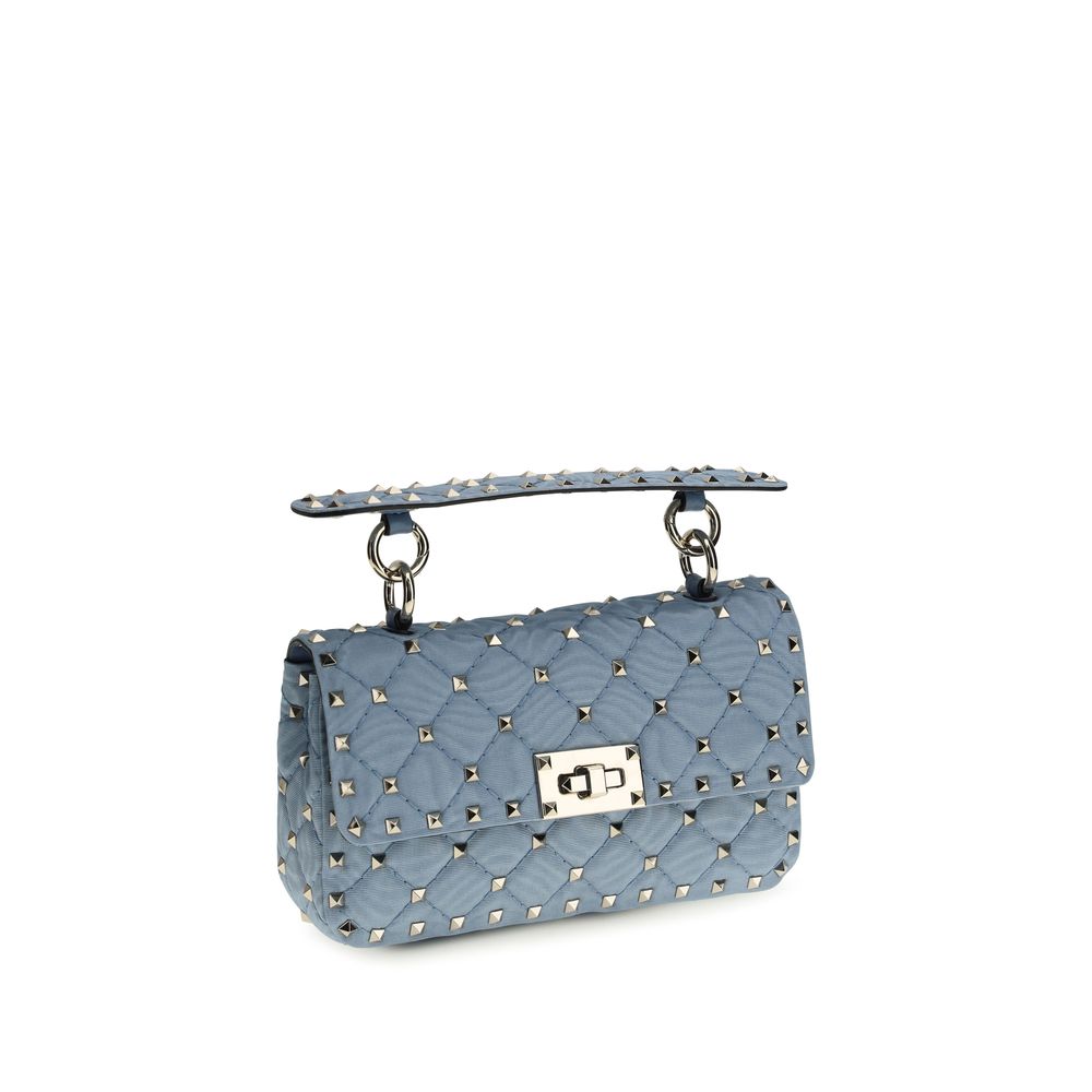 Valentino Garavani Blaue Schultertasche aus Viskose