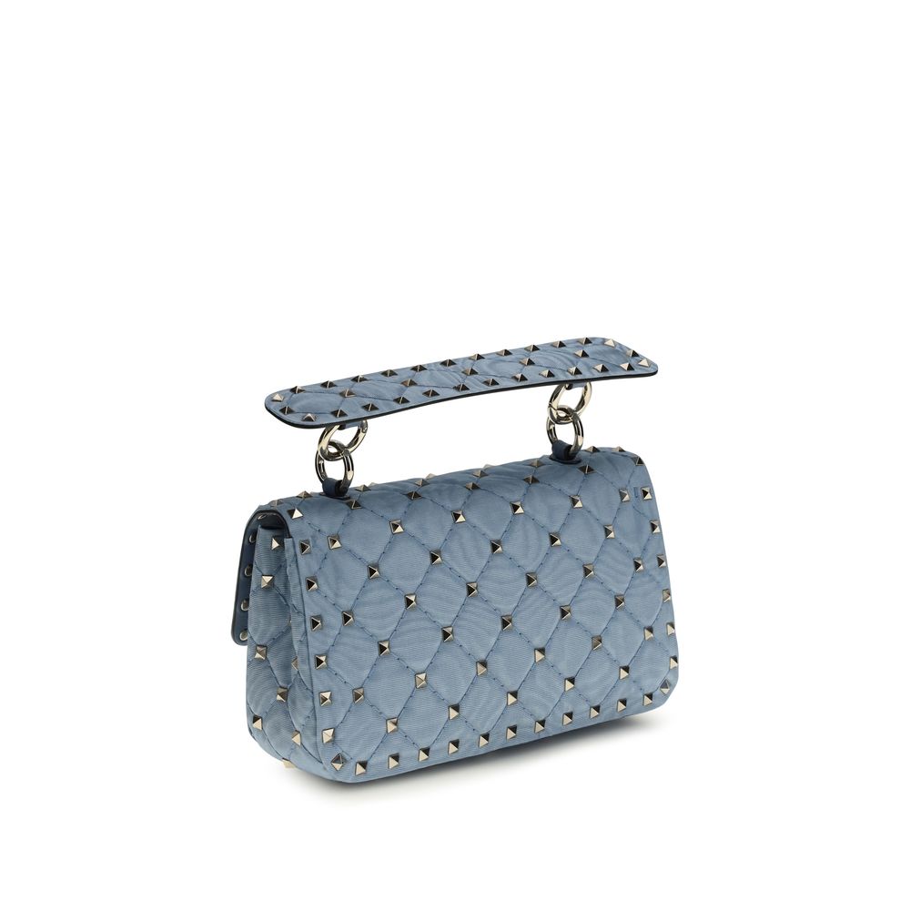 Valentino Garavani Blaue Schultertasche aus Viskose