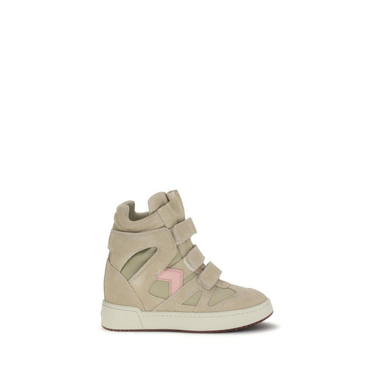 Isabel Marant Chunky Sneakers aus beigem Leder