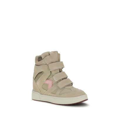 Isabel Marant Chunky Sneakers aus beigem Leder