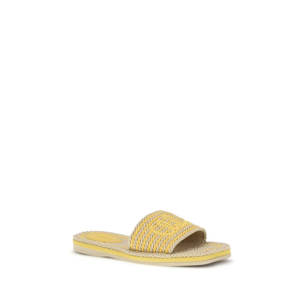 Chloé Beige Lamm Ovis Aries Aries Sandalen
