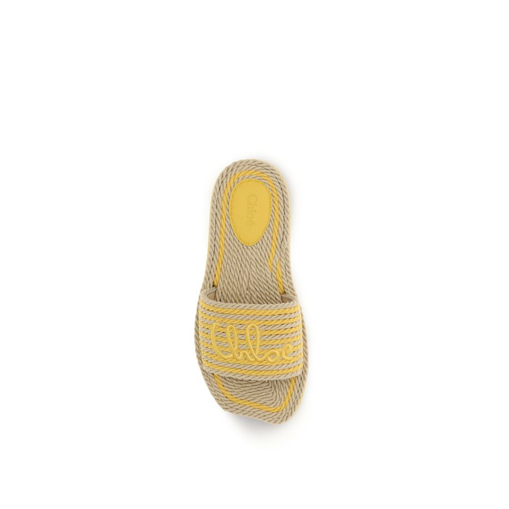 Chloé Beige Lamm Ovis Aries Aries Sandalen