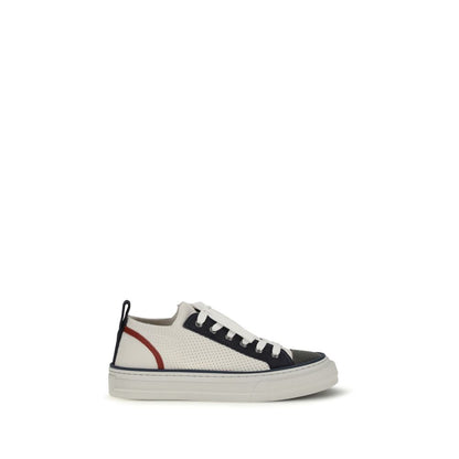 Brunello Cucinelli Mehrfarbige Low-Top-Sneaker aus Baumwolle