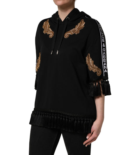 Dolce & Gabbana Black Cotton Sweater