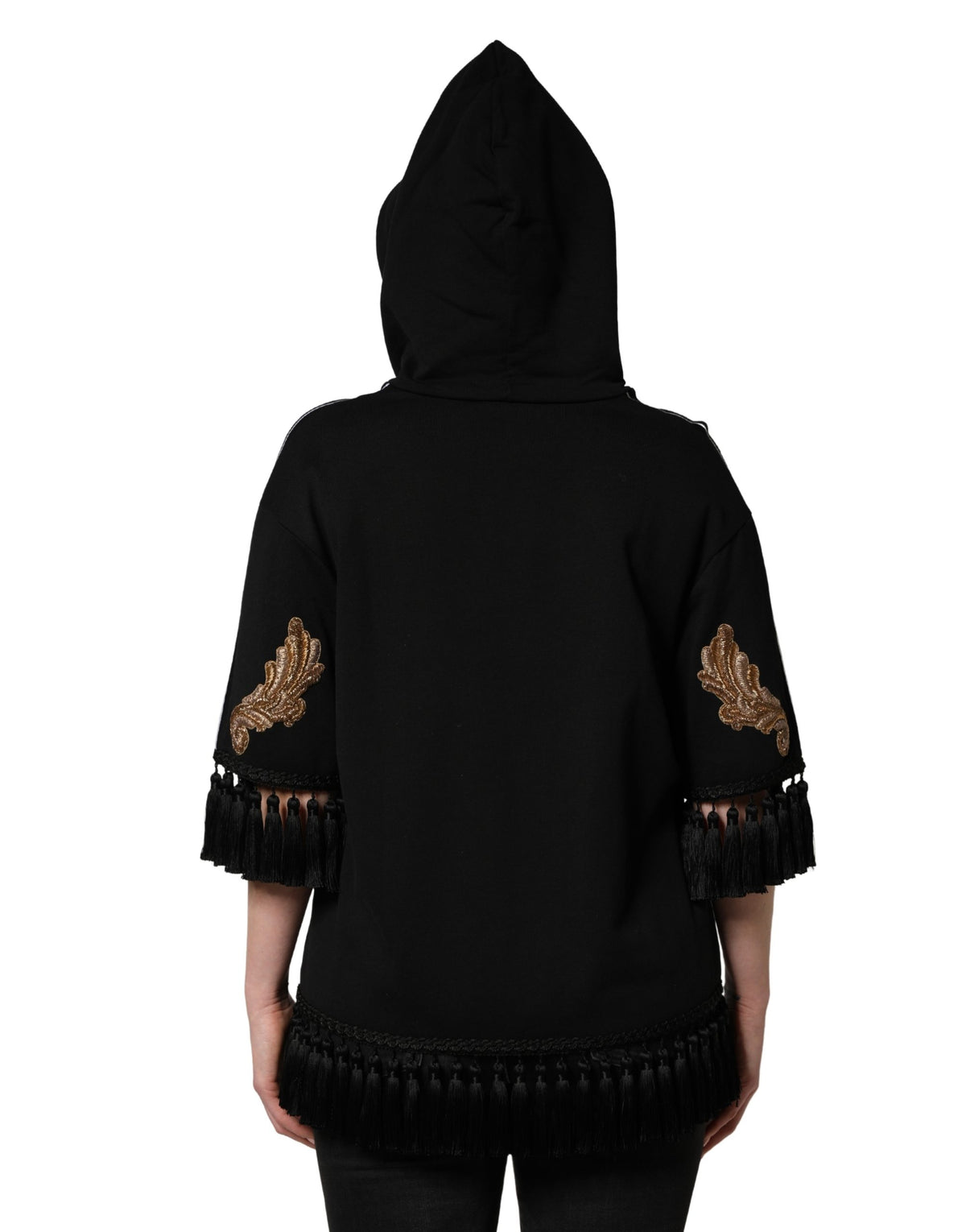 Dolce & Gabbana Black Cotton Sweater