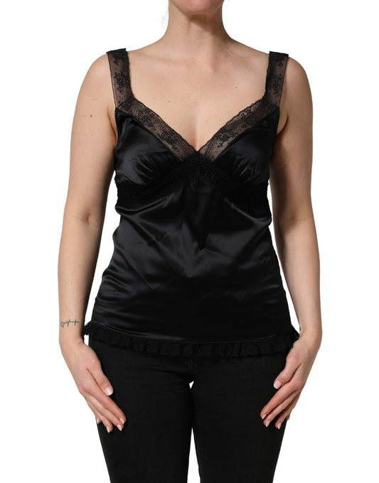 Dolce & Gabbana Top – colore Nero – Seta