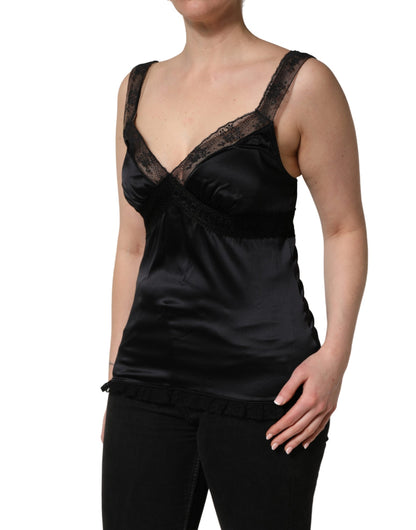 Dolce & Gabbana Top – colore Nero – Seta
