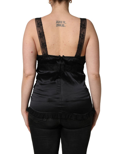 Dolce & Gabbana Top – colore Nero – Seta