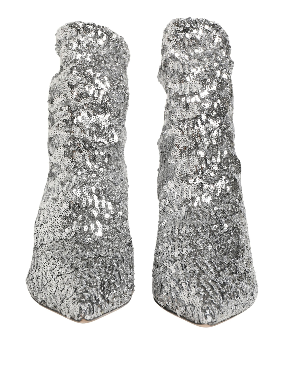 Dolce & Gabbana Silver Polyester Boots