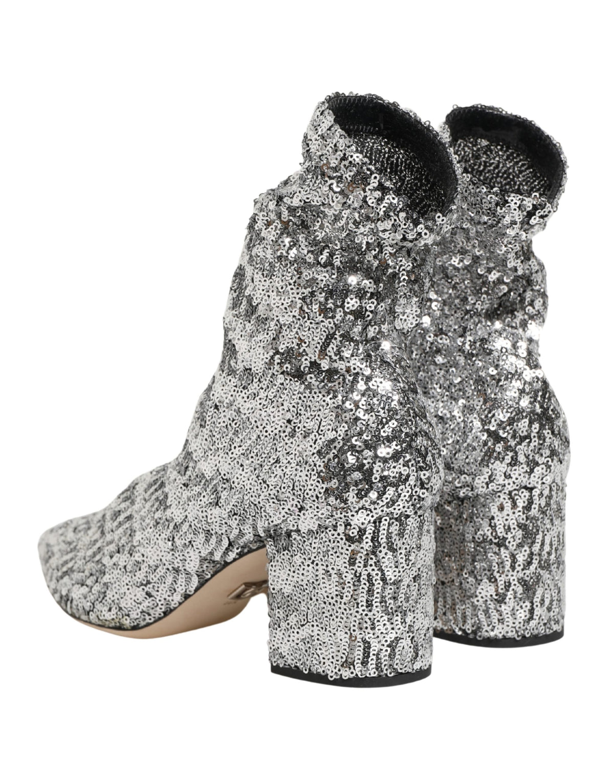 Dolce & Gabbana Silver Polyester Boots