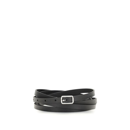 Givenchy Schwarzer Kalbsleder Bos Taurus Regular Gürtel