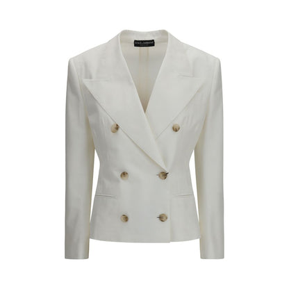 Dolce & Gabbana Weißer Baumwollblazer