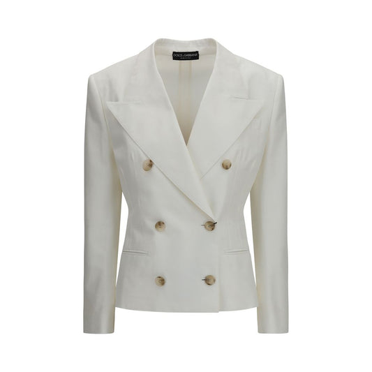 Dolce & Gabbana Weißer Baumwollblazer