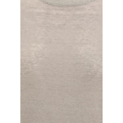 Brunello Cucinelli Beige Leinen-T-Shirt