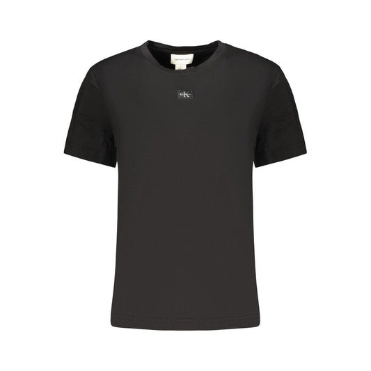 Calvin Klein Schwarzes Baumwoll-T-Shirt für Damen