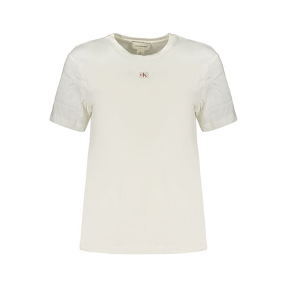Calvin Klein Weißes Baumwoll-T-Shirt