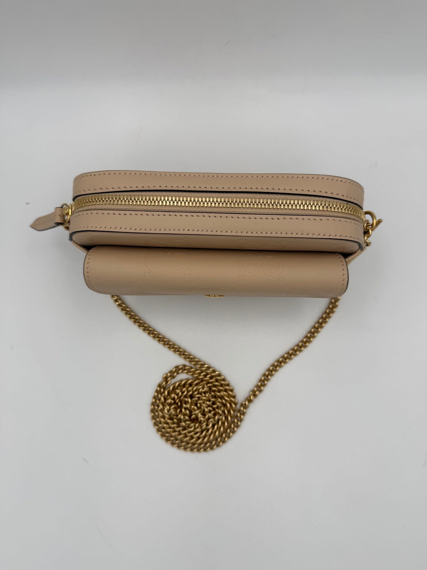 Gucci GUCCI GG Jumbo Beige mit Fronttasche Umhängetasche