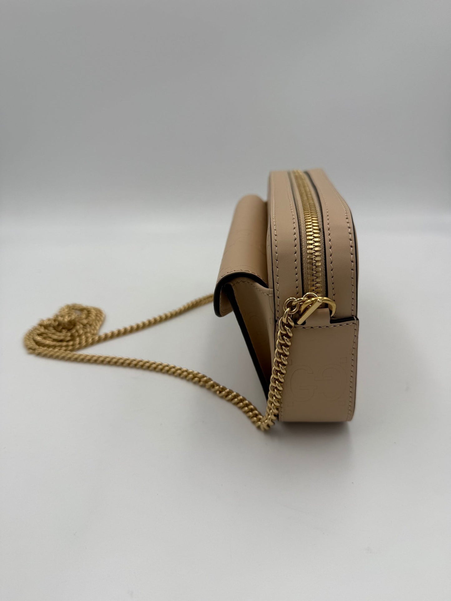 Gucci GUCCI GG Jumbo Beige mit Fronttasche Umhängetasche