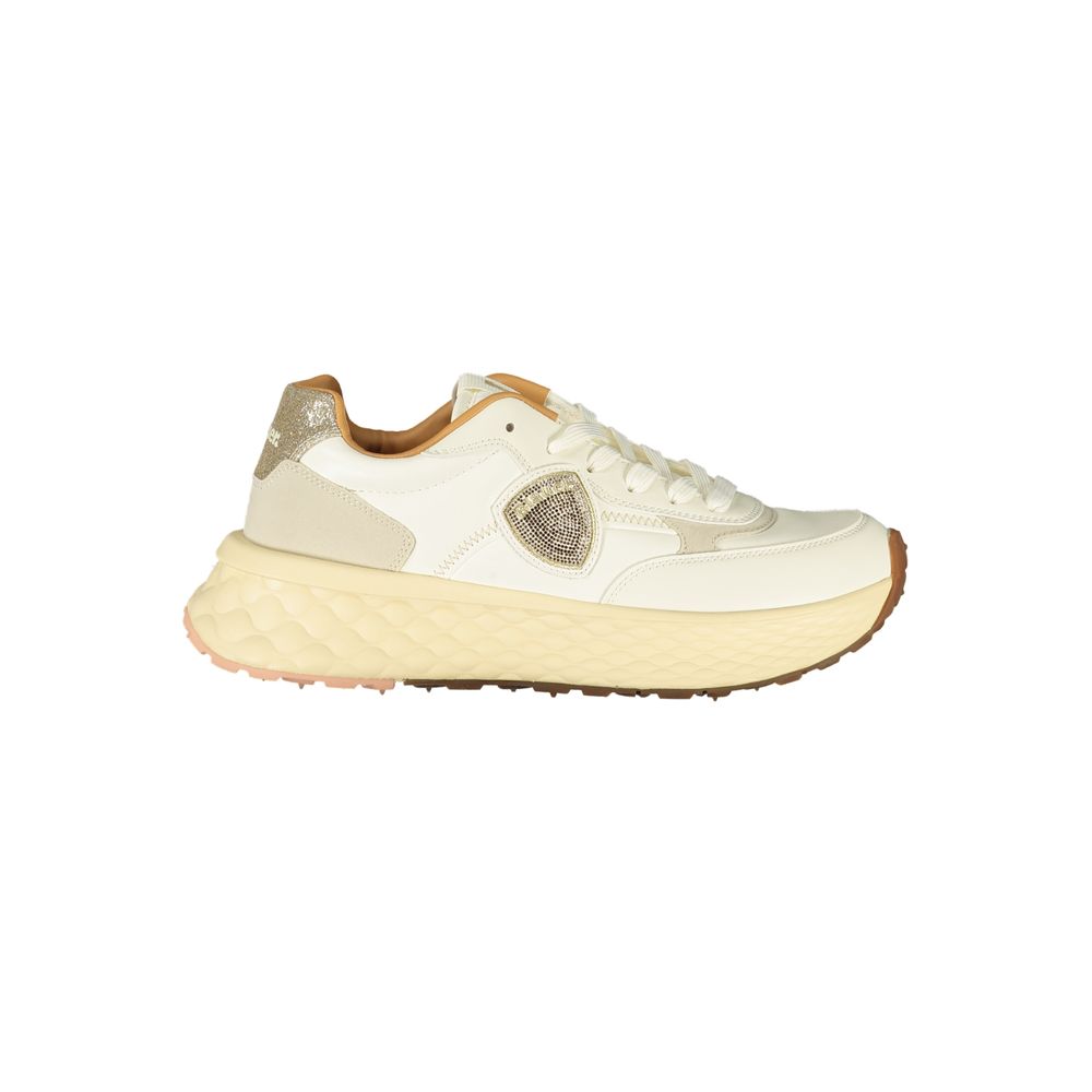 Blauer Beige Poliuretano Damen Sneaker